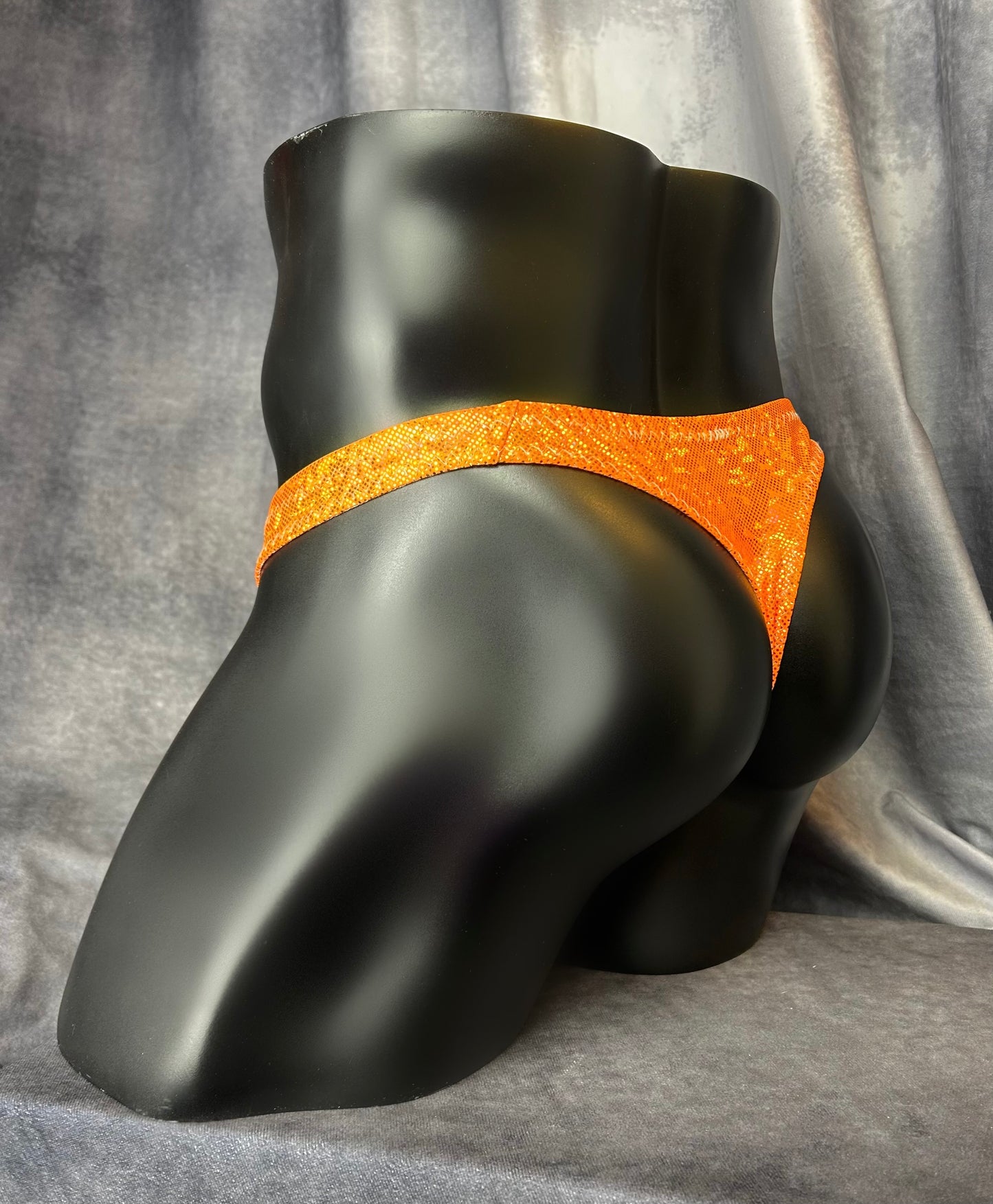 Shiny Orange Thong