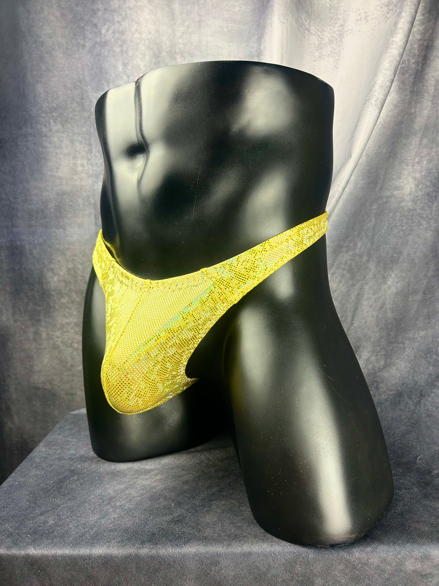 Shiny Yellow Thong