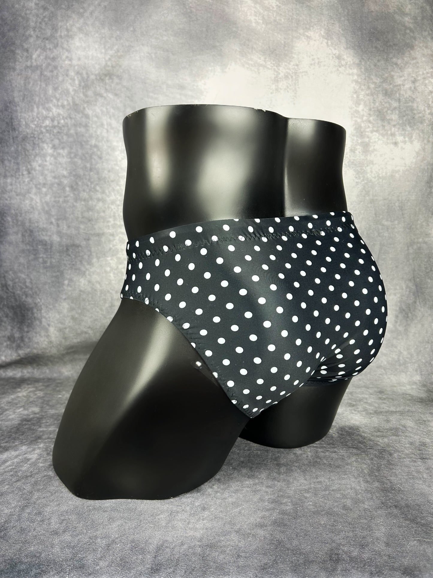Black & White Polka Dot Swimsuit Bottoms