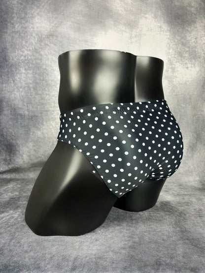 Black & White Polka Dot Swimsuit Bottoms