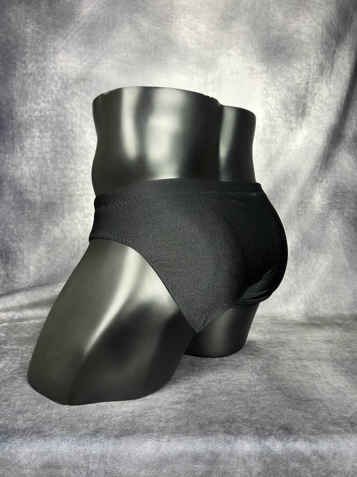 Black Abstract Swimsuit Bottoms