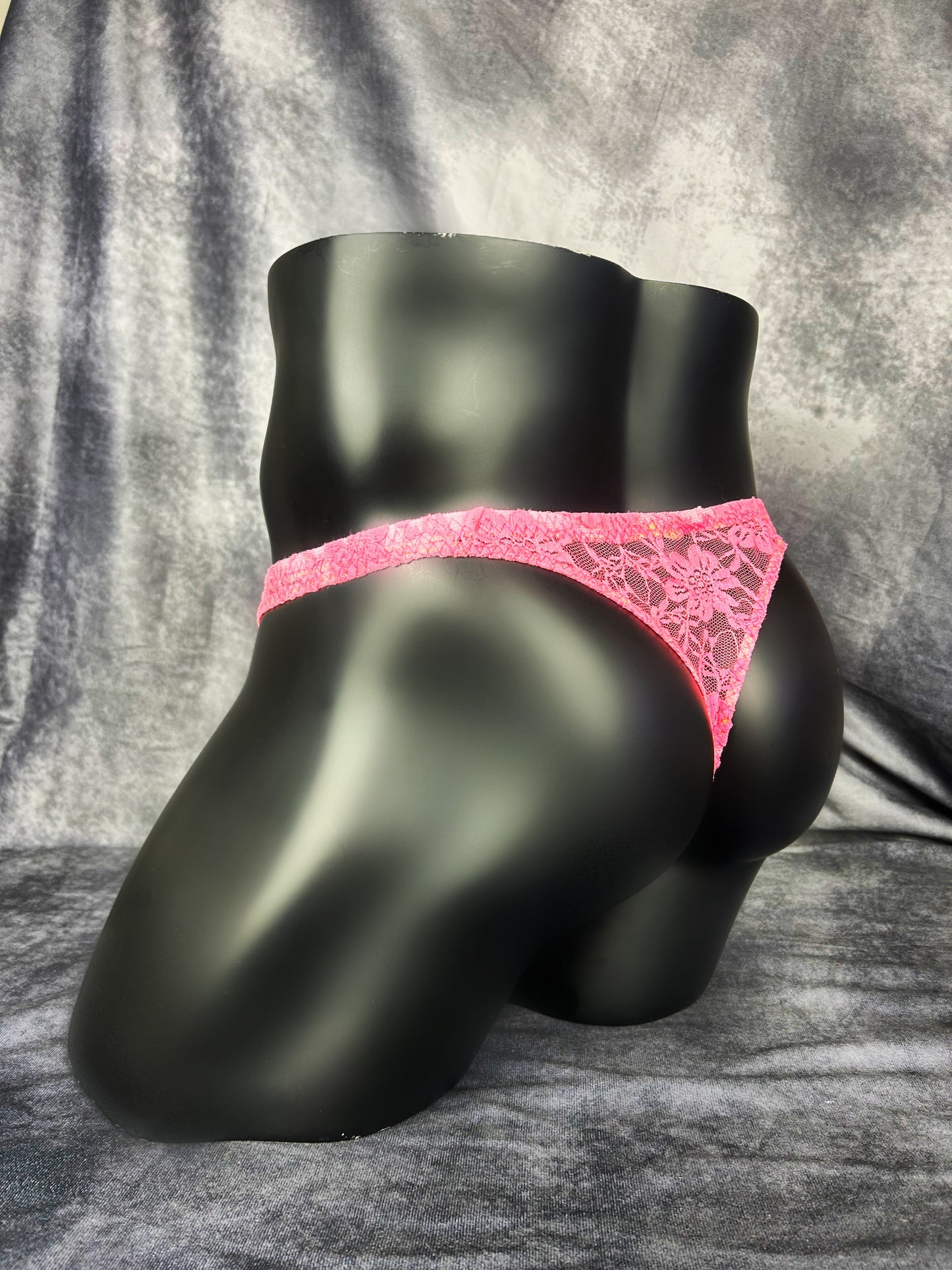 Pink Lace Thong