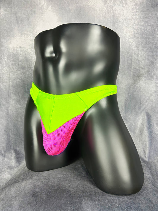 Neon Green Bottoms w/ Pop of Pink