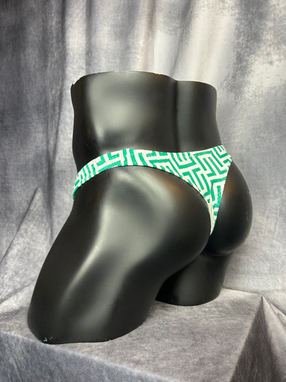 Green & White Patterned Bottoms