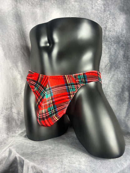 Velvet Holiday Plaid Briefs