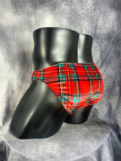 Velvet Holiday Plaid Briefs