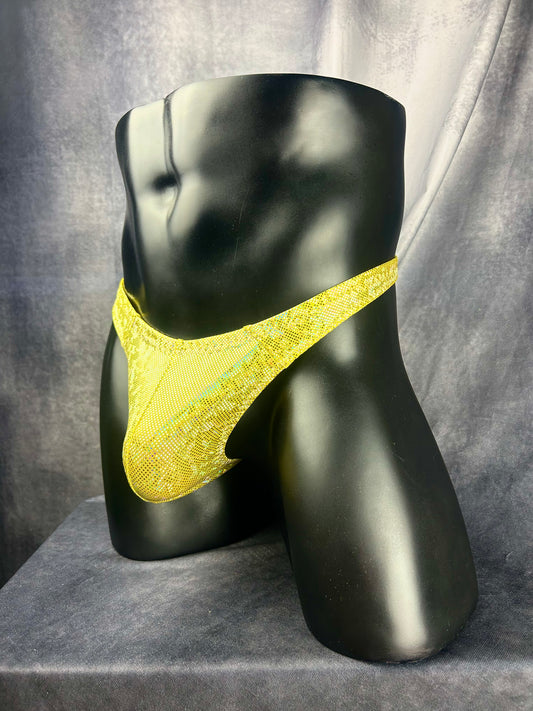 Shiny Yellow Thong